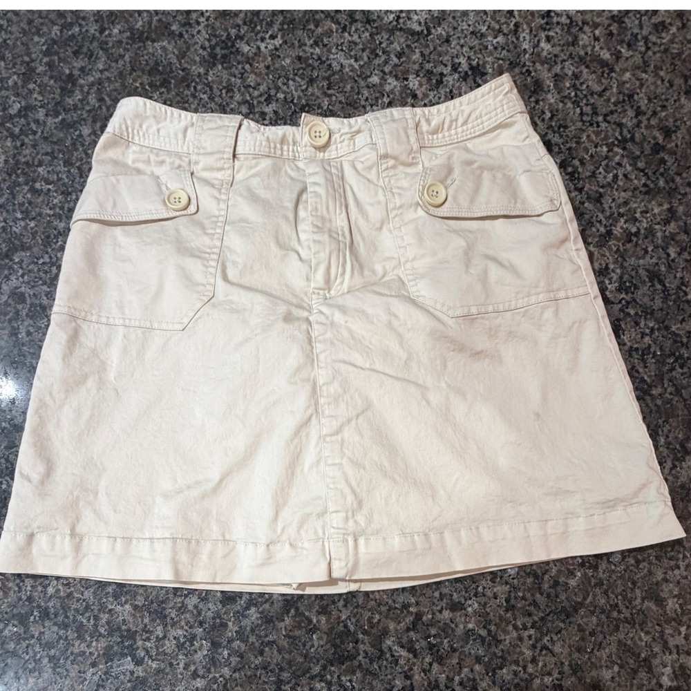 White Stag Womens Stretch Cotton Skort Whipped Cream Size 10 WSS14339